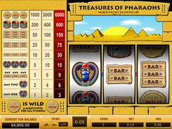 Treasures of Pharaohs 1 Line